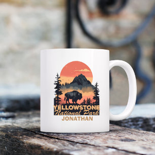Mug Camping personnalisé du parc national Yellowstone