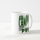 Mug Camping pro print pour lui - camper professionnel (Devant droit)