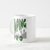 Mug Camping pro print pour lui - camper professionnel (Devant gauche)
