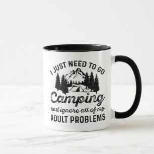 Mug Camping Problèmes des adultes