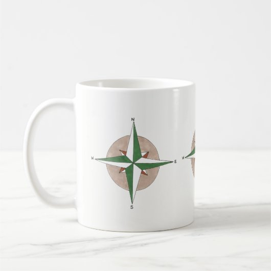 Mug Camping Randonnée Compass Amateur extérieur (Gauche)