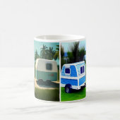 Mug Camping remorques avec 4 remorques turquoises mign (Centre)