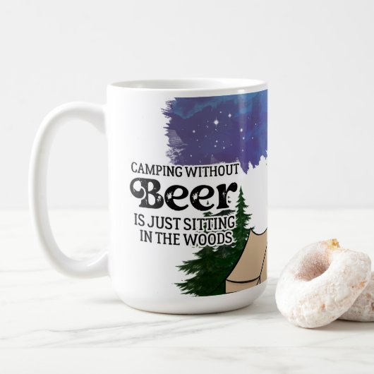 Mug Camping sans bière (Avec donut)