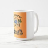 Mug Camping sauvage - Pitch It and Pray (Devant droit)