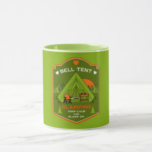 Mug Camping sous Toile de Luxe avec Tente Cloche