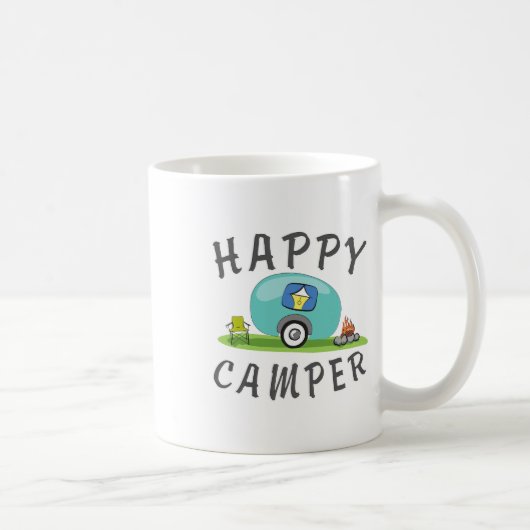 Mug Camping - Tee Camper Remorque de Camping heureux (Droite)