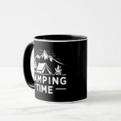 Mug Camping Time, Découvrez la beauté de la nature (Devant gauche)