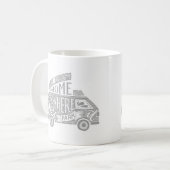Mug Camping Van Life amusant Citation Inspirationnelle (Devant gauche)