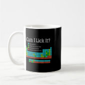 Mug Can I Lick It Funny Back To School Periodic Table  (Gauche)