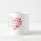 Mug Canada Collage Heart (Devant gauche)