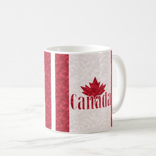 Mug Canada, douche drapeau (Devant droit)