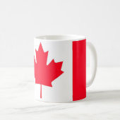 Mug CANADA. Drapeau canadien. Patriotique. Bouchon de  (Devant droit)