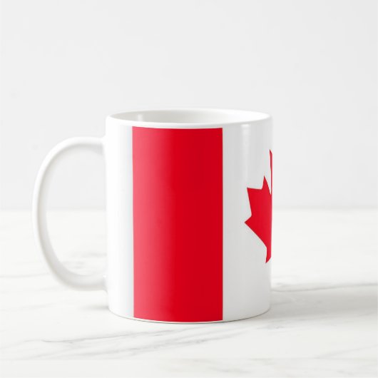 Mug CANADA. Drapeau canadien. Patriotique. Bouchon de  (Gauche)