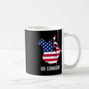 Mug Canada États-Unis 51e Carte de l'État Drapeau amér