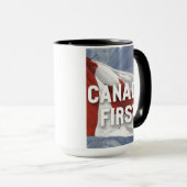Mug Canada first. Conservative Party Canada message.  (Devant droit)