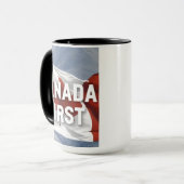 Mug Canada first. Conservative Party Canada message.  (Devant gauche)
