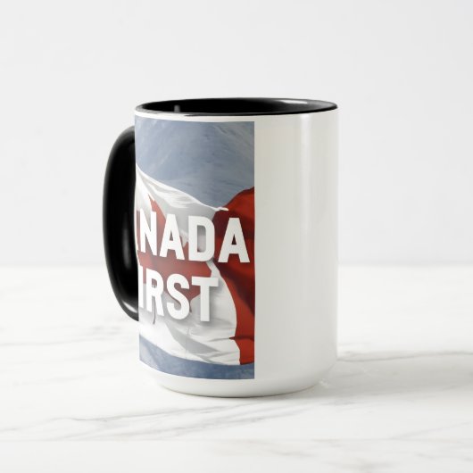 Mug Canada first. Conservative Party Canada message.  (Devant gauche)