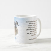 Mug Canada Goose Matthew 6:26 KJV (Devant droit)