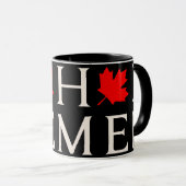 Mug canada home maple leaf canadian (Devant droit)