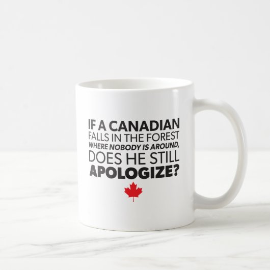 Mug Canada, Humour canadien - Excusez-moi - Grosse nou (Droite)