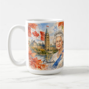 Mug Canada. Reine Elizabeth II. Historique.