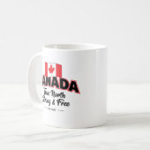 Mug "Canada True North Strong & Free East. 1867" (Devant gauche)