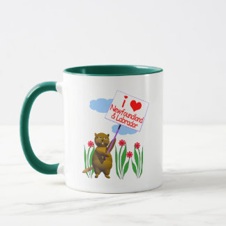 Mug Canadian Beaver Loves Terre-Neuve, Labrador