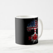Mug Canadian Roots American Grosse Canada Drapeau Homm (Devant droit)