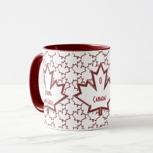 Mug canadien de café Feuille d'érable (Devant gauche)