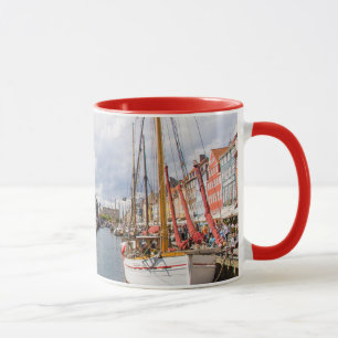 Mug Canal avec bateaux Copenhague