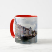 Mug Canal avec bateaux | Copenhague (Devant gauche)