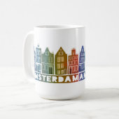 Mug Canal House Rainbow Amsterdam Hollande Voyage (Devant gauche)