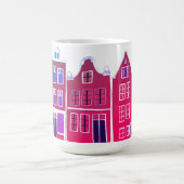 Mug Canal Houses Row Amsterdam Hollande Pink (Centre)