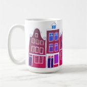 Mug Canal Houses Row Amsterdam Hollande Pink (Gauche)
