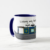 Mug Canal Narrowboat Owner Best Life Quote (Devant gauche)