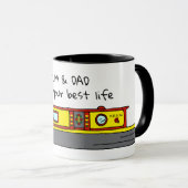 Mug Canal Narrowboat Owner Best Life Quote (Devant droit)