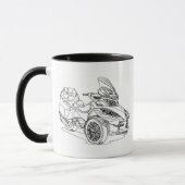 Mug CanAm Spyder RTS 2013 (Gauche)