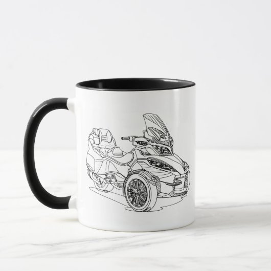 Mug CanAm Spyder RTS 2013 (Gauche)