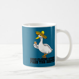 Mug Canard buvant un shot de fête cinq de mayo sombrer