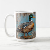 Mug Canard, colvert, charme rustique, cadeau pour lui (Gauche)