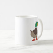 Mug Canard colvert de dessin animé mignon (Devant droit)