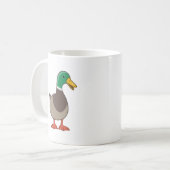 Mug Canard colvert de dessin animé mignon (Devant gauche)