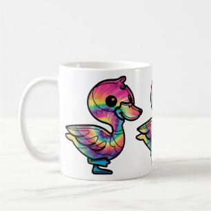 Mug Canard colvert Tie Dye