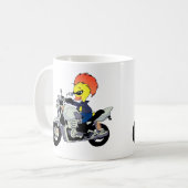 Mug Canard Cool Faisant de la Moto (Devant gauche)