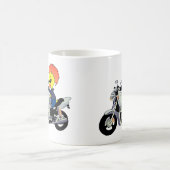 Mug Canard Cool Faisant de la Moto (Centre)