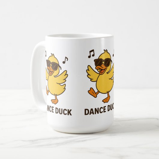 Mug Canard dansant cool (Devant gauche)