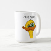 Mug Canard de dessin animé bizarre (Devant droit)