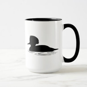 Mug Canard de harle en silhouette