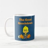 Mug Canard de prison drôle Le Grand Quackdown (Gauche)