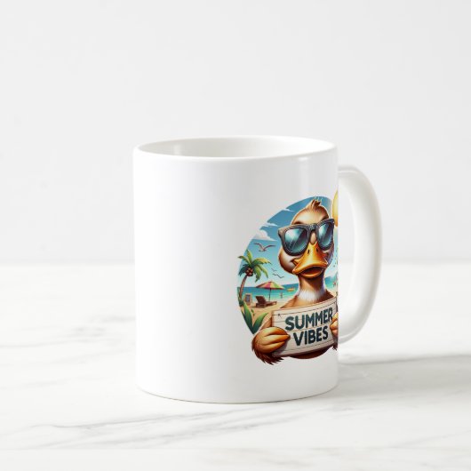 Mug Canard d'été (Devant droit)